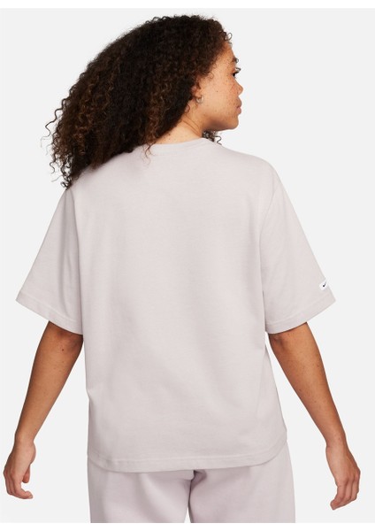 Açık Gri Kadın Bisiklet Yaka T-Shirt FQ6600-019-W Nsw Tee Classıcs Boxy Beden: Xs indirimleri