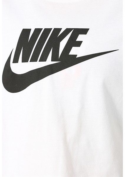 Yuvarlak Yaka Baskılı Beyaz Kadın T-Shirt BV6175-100 Tee Essntl Crp Icn Ftr Beden: L indirimleri