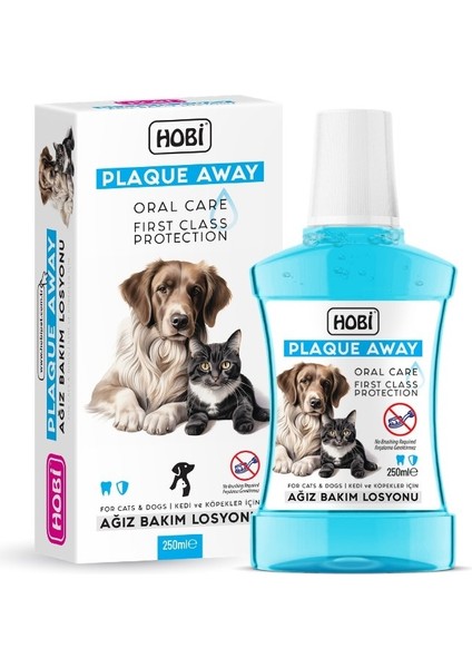 Plaque Away Kedi ve Köpekler Için Ağız Bakım Sölüsyonu 250ML