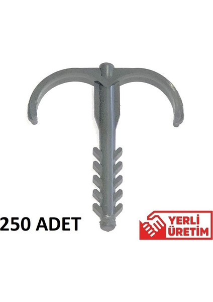 Yere Tespit Dübeli Kılçık Dübel 250 Adet