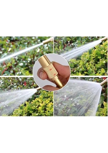 Ayarlanabilir Yüksek Basınçlı Bahçe Hortum Başlığı Gold 1 Adet fiyatları
