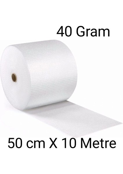 ( 40 Gram ) 50 cm X 10 Metre Balonlu Ambalaj Naylonu Pat Pat Baloncuklu Havalı Pıt Pıt Eşya Sarma Koruma Naylonu