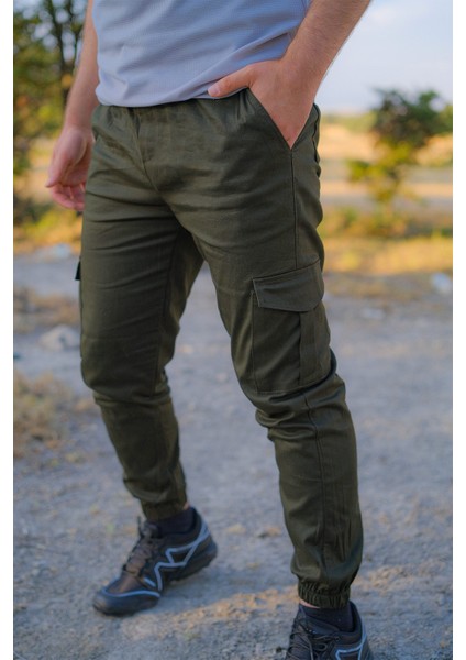 Vs Tactic Koyu Yeşil Jogger Kargo Cep Pantolon