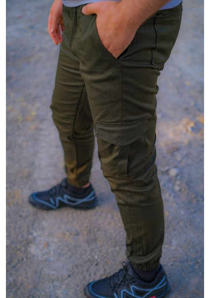 Vs Tactic Koyu Yeşil Jogger Kargo Cep Pantolon