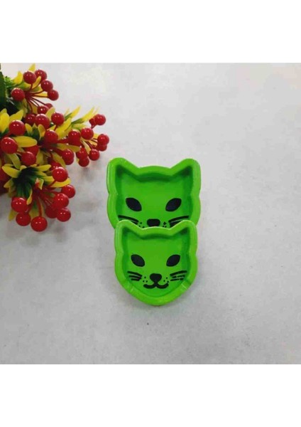 Kedi Kültablasi Yesil Dekor