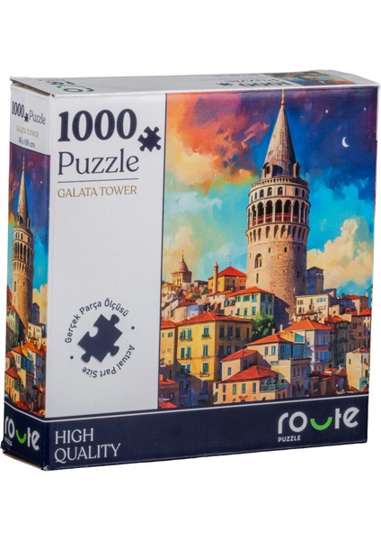 1000 Parça Galata Tower Puzzle  48 x 68 cm