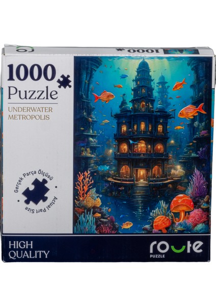 1000 Parça Underwater Metropolıs Puzzle 48 x 68 cm