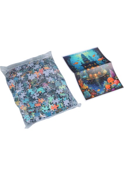 1000 Parça Underwater Metropolıs Puzzle 48 x 68 cm