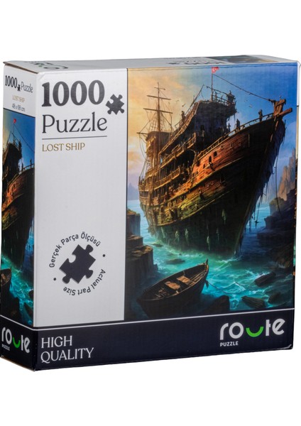 1000 Parça Lost Shıp Puzzle 48 x 68 cm