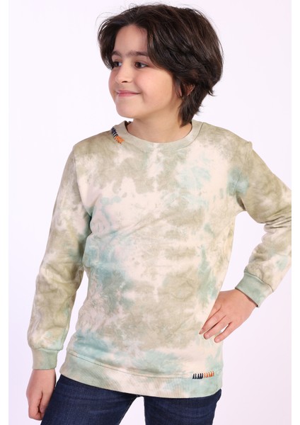 Toontoy Erkek Çocuk Batik Desenli Sweatshirt