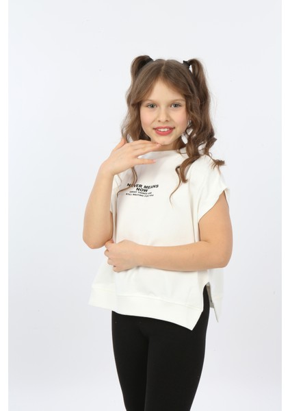 Toontoy Kız Çocuk Never Means Now Baskılı T-Shirt fiyatları