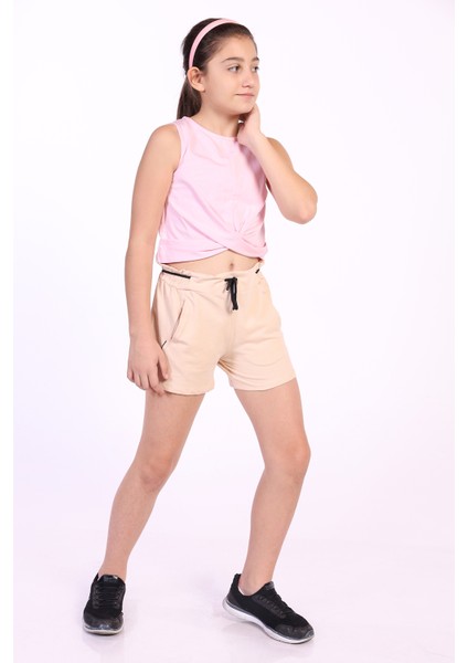 Toontoy Kız Çocuk Back To You Nakışlı Şort