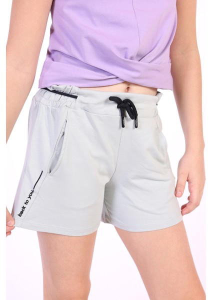 Toontoy Kız Çocuk Back To You Nakışlı Şort