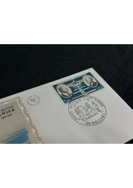 1971 Fransa Fdc Ilk Gün Zarfı Raymond Vernier Premier Uçak Temalı Ipek Baskı