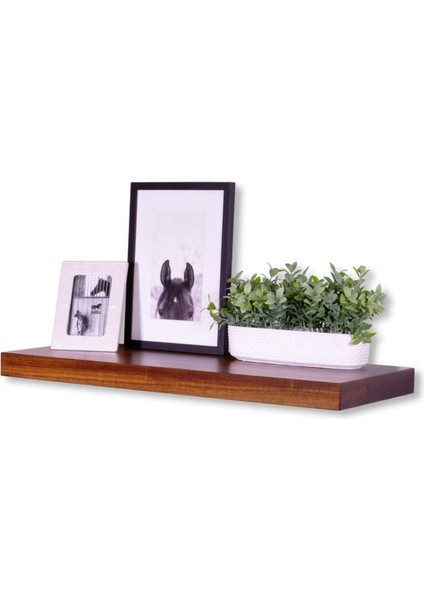 Dekoratif Raf 50CM - Haliç Ceviz