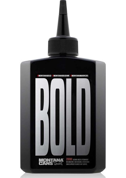 : Bold Permanent Markör Yedek Mürekkep : 200 ml : Deep Black