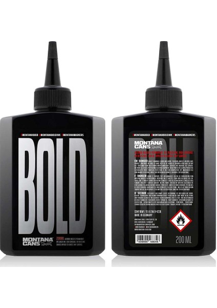 : Bold Permanent Markör Yedek Mürekkep : 200 ml : Deep Black