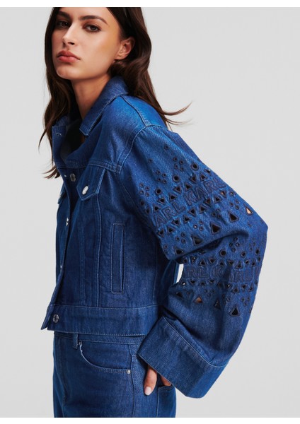 Koyu Mavi Kadın Denim Ceket 241W1422 modelleri