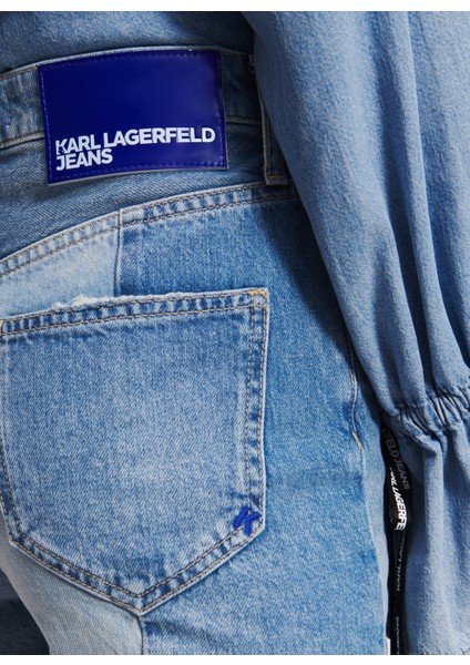 Yüksek Bel Normal Mavi Kadın Denim Şort 241J1119 modelleri