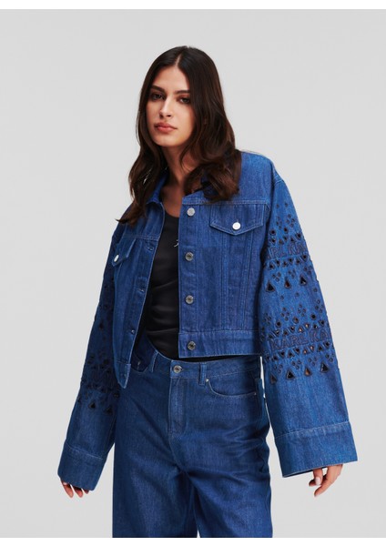 Koyu Mavi Kadın Denim Ceket 241W1422 fiyatları