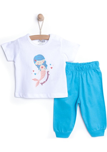 HelloBaby Kız Kısa Kol Pijama Takımı Kız Bebek