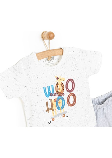 HelloBaby Erkek Kısa Kol Pijama Takımı Erkek Bebek