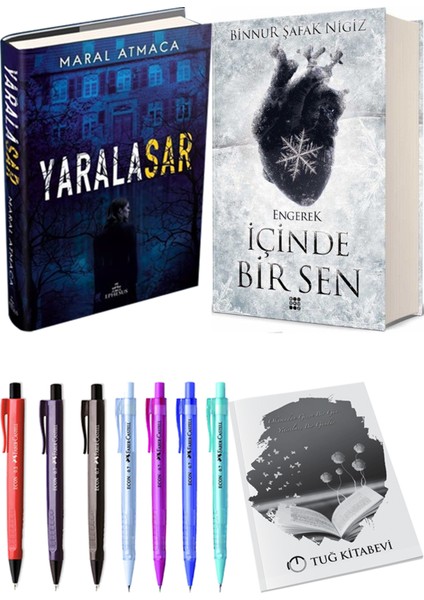 Içinde Bir Sen 1 Engerek Ciltli Binnur Şafak Nigiz ve Ephesus Yayınları Yaralasar 1 Ciltli Maral Atmaca 2li Set