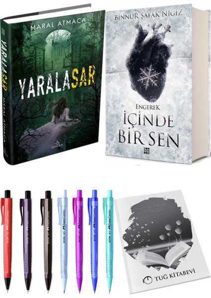 Içinde Bir Sen 1 Engerek Ciltli Binnur Şafak Nigiz ve Ephesus Yayınları Yaralasar 2 Ciltli Maral Atmaca 2li Set