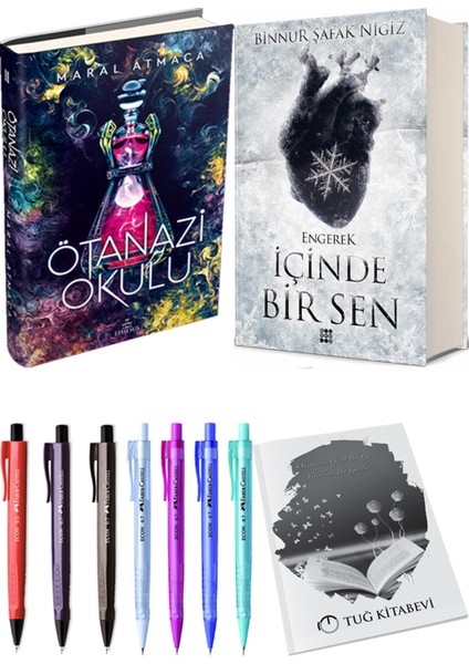 Içinde Bir Sen 1 Engerek Ciltli Binnur Şafak Nigiz ve Ephesus Ötanazi Okulu 2 Ciltli Maral Atmaca 2li Set