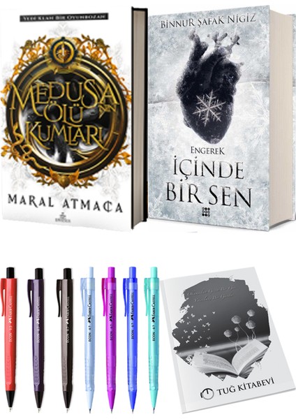 Içinde Bir Sen 1 Engerek Ciltli Binnur Şafak Nigiz ve Medusanın Ölü Kumları Ciltli Maral Atmaca 2li Set
