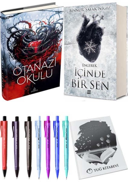 Içinde Bir Sen 1 Engerek Ciltli Binnur Şafak Nigiz ve Ephesus Ötanazi Okulu 4 Ciltli Maral Atmaca 2li Set