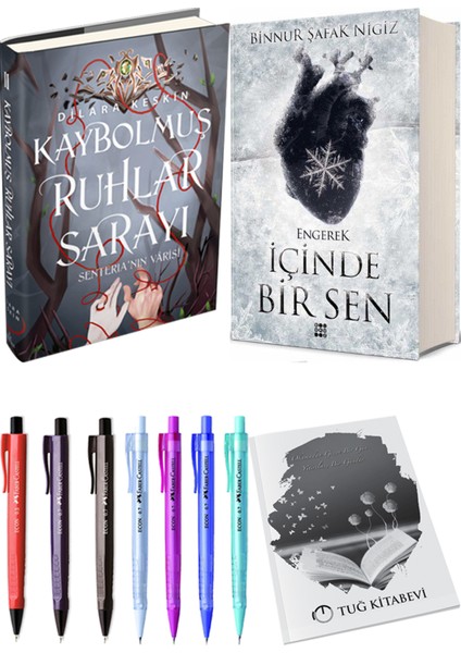 Içinde Bir Sen 1 Engerek Ciltli Binnur Şafak Nigiz ve Kaybolmuş Ruhlar Sarayı 2 Ciltli Dilara Keskin 2li Set