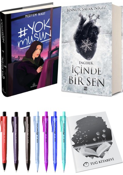 Içinde Bir Sen 1 Engerek Ciltli Binnur Şafak Nigiz ve Ephesus Yayınları Yokmusun Ciltli Meryem Nart 2li Set