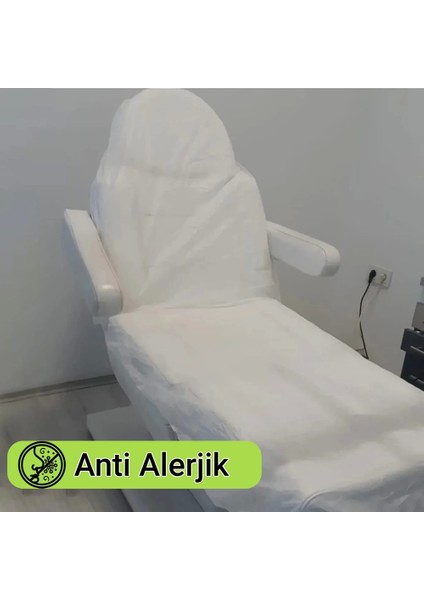 Tek Kullanımlık Çift Taraflı Sıvı Geçirmez Anti Alerjik Lastikli Sedye Örtüsü 80X240CM 100 Adet