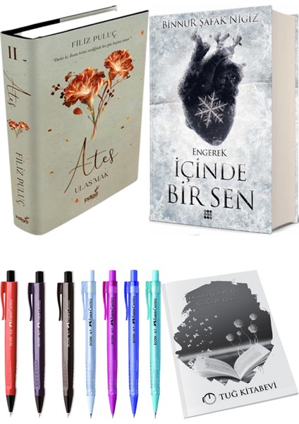 Içinde Bir Sen 1 Engerek Ciltli Binnur Şafak Nigiz ve Ateş Ulaşmak 2 Ciltli Filiz Puluç 2li Set