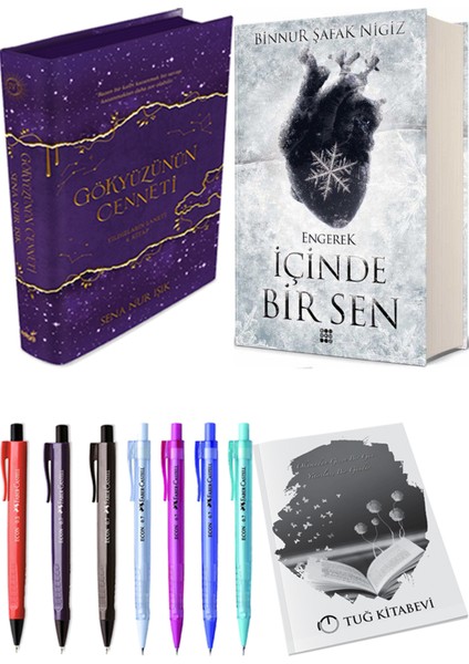 Içinde Bir Sen 1 Engerek Ciltli Binnur Şafak Nigiz ve Gökyüzünün Cenneti 4 Ciltli Sena Nur Işık 2li Set
