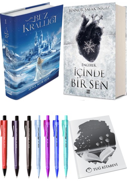 Içinde Bir Sen 1 Engerek Ciltli Binnur Şafak Nigiz ve Buz Krallığı Ciltli Sena Nur Işık 2li Set