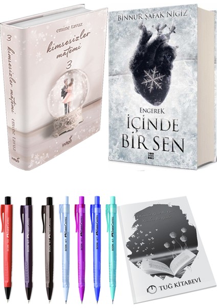 Içinde Bir Sen 1 Engerek Ciltli Binnur Şafak Nigiz ve Kimsesizler Matemi 3 Ciltli Emine Tavuz 2li Set