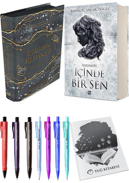Içinde Bir Sen 2 Asreman Ciltli Binnur Şafak Nigiz ve Küllerin Kehaneti 3 Ciltli Sena Nur Işık 2li Set