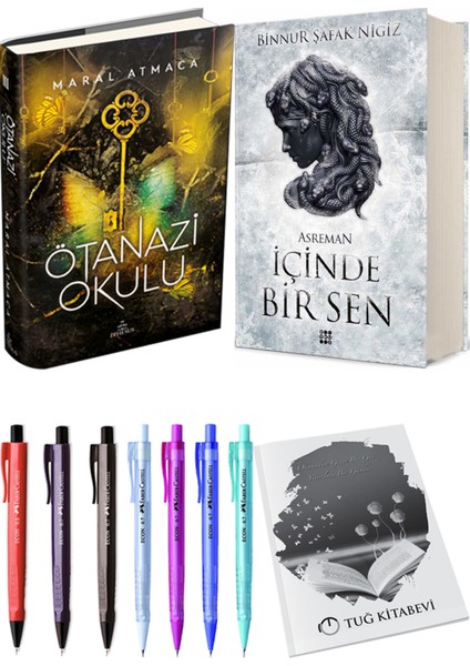 Içinde Bir Sen 2 Asreman Ciltli Binnur Şafak Nigiz ve Ephesus Ötanazi Okulu 3 Ciltli Maral Atmaca 2li Set