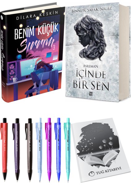 Içinde Bir Sen 2 Asreman Ciltli Binnur Şafak Nigiz ve Ephesus Benim Küçük Sırrım 3 Ciltli Dilara Keskin 2li Set