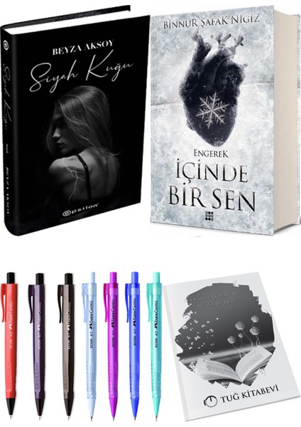 Içinde Bir Sen 1 Engerek Ciltli Binnur Şafak Nigiz ve Epsilon Yayınevi Siyah Kuğu Ciltli Beyza Aksoy 2li Set
