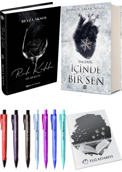Içinde Bir Sen 1 Engerek Ciltli Binnur Şafak Nigiz ve Epsilon Yayınevi Ruh Kadehi Ciltli Beyza Aksoy 2li Set