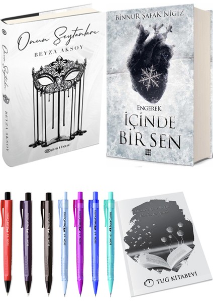 Içinde Bir Sen 1 Engerek Ciltli Binnur Şafak Nigiz ve Epsilon Yayınevi Onun Şeytanları Ciltli Beyza Aksoy 2li Set