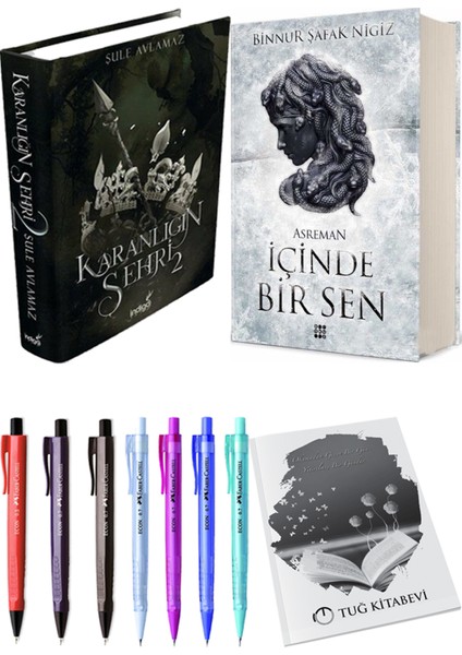 Içinde Bir Sen 2 Asreman Ciltli Binnur Şafak Nigiz ve Karanlığın Şehri 2 Ciltli Şule Avlamaz 2li Set