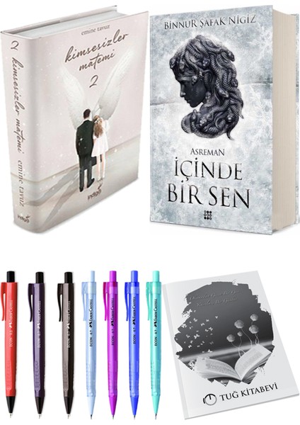 Içinde Bir Sen 2 Asreman Ciltli Binnur Şafak Nigiz ve Kimsesizler Matemi 2 Ciltli Emine Tavuz 2li Set