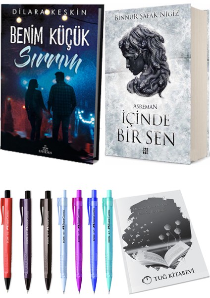 Içinde Bir Sen 2 Asreman Ciltli Binnur Şafak Nigiz ve Ephesus Benim Küçük Sırrım 1 Ciltli Dilara Keskin 2li Set