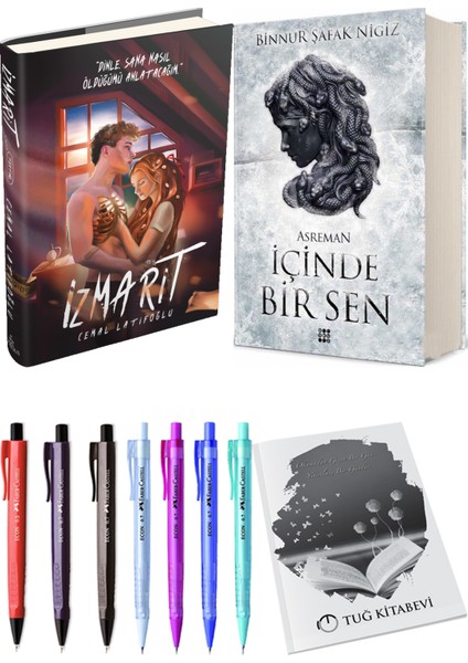 Içinde Bir Sen 2 Asreman Ciltli Binnur Şafak Nigiz ve Ephesus Izmarit Ciltli Cemal Latifoğlu 2li Set