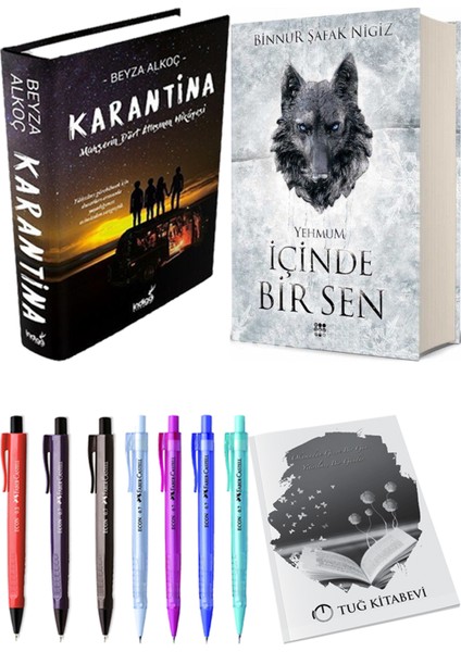Içinde Bir Sen 3 Yehmum Ciltli Binnur Şafak Nigiz ve Karantina 1 Ciltli Beyza Alkoç 2li Set