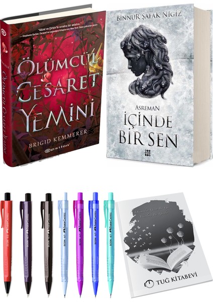 Içinde Bir Sen 2 Asreman Ciltli Binnur Şafak Nigiz ve Ölümcül Cesaret Yemini Ciltli Brigid Kemmerer 2li Set